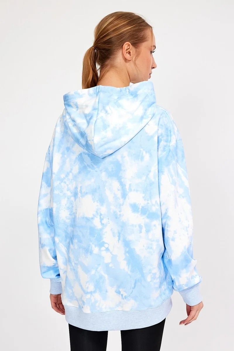 Alexander Gardi Tie Dye Hooded Oversize Sweatshirt UN-757A07