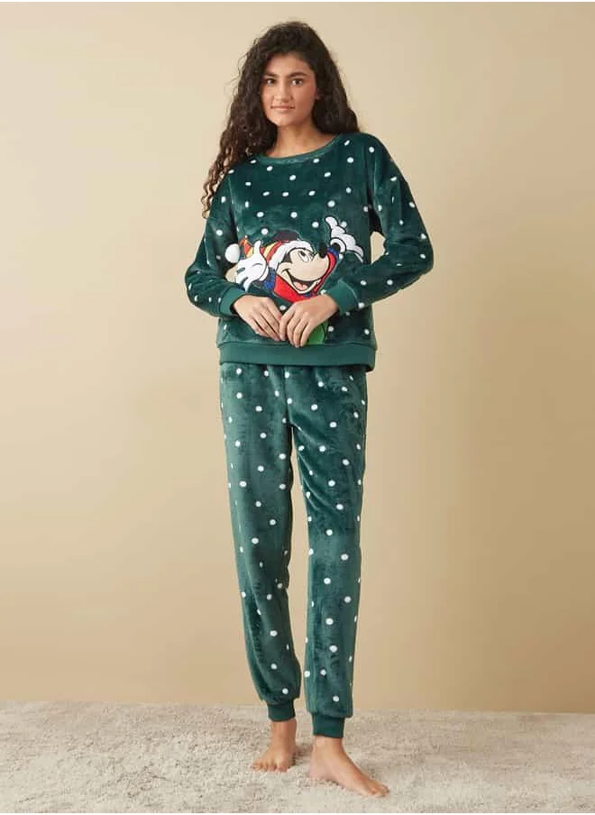 فاف Mickey Mouse Applique Pyjama Set