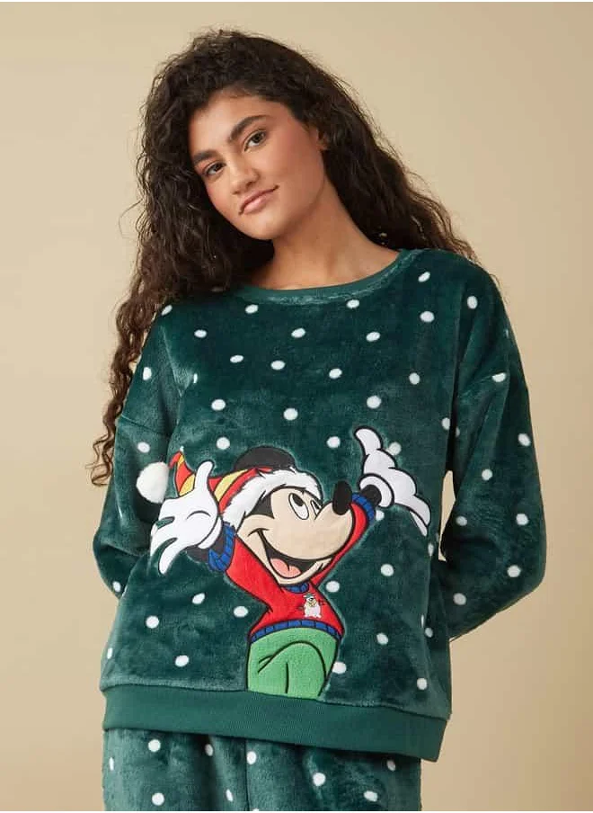 فاف Mickey Mouse Applique Pyjama Set