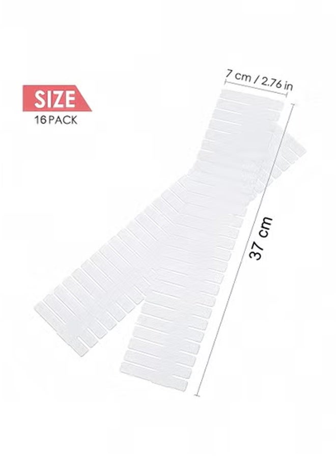 Peachjoy 12-Pack Adjustable Drawer Dividers, 37cm Long Organizers for Bedroom, Closet, Office and Kitchen Storage, Perfect for Clothing and Accessories  - Image 5