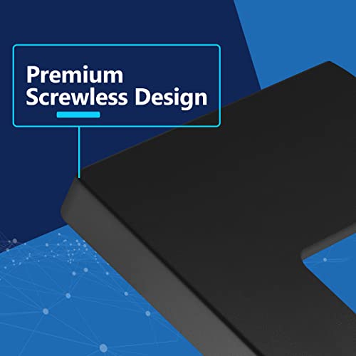 LIDER Decorator Wall Plate, Temperature and Impact Resistant UL Listed, Polycarbonate Thermoplastic, Matte Finish, Screwless Switch Cover for Modern Decoration, Mid-Size 1-Gang 4.88" x 3.11", Black - Image 2