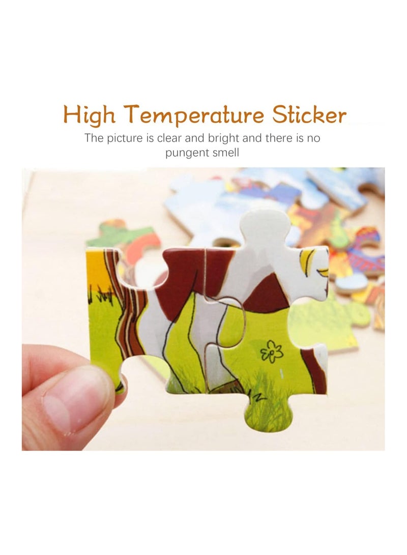 Cool Baby Style Kids Toy 60 Pieces Wooden Puzzle Cartoon Puzzles Wood Jigsaw Baby Child Early Educational Toys - Image 5