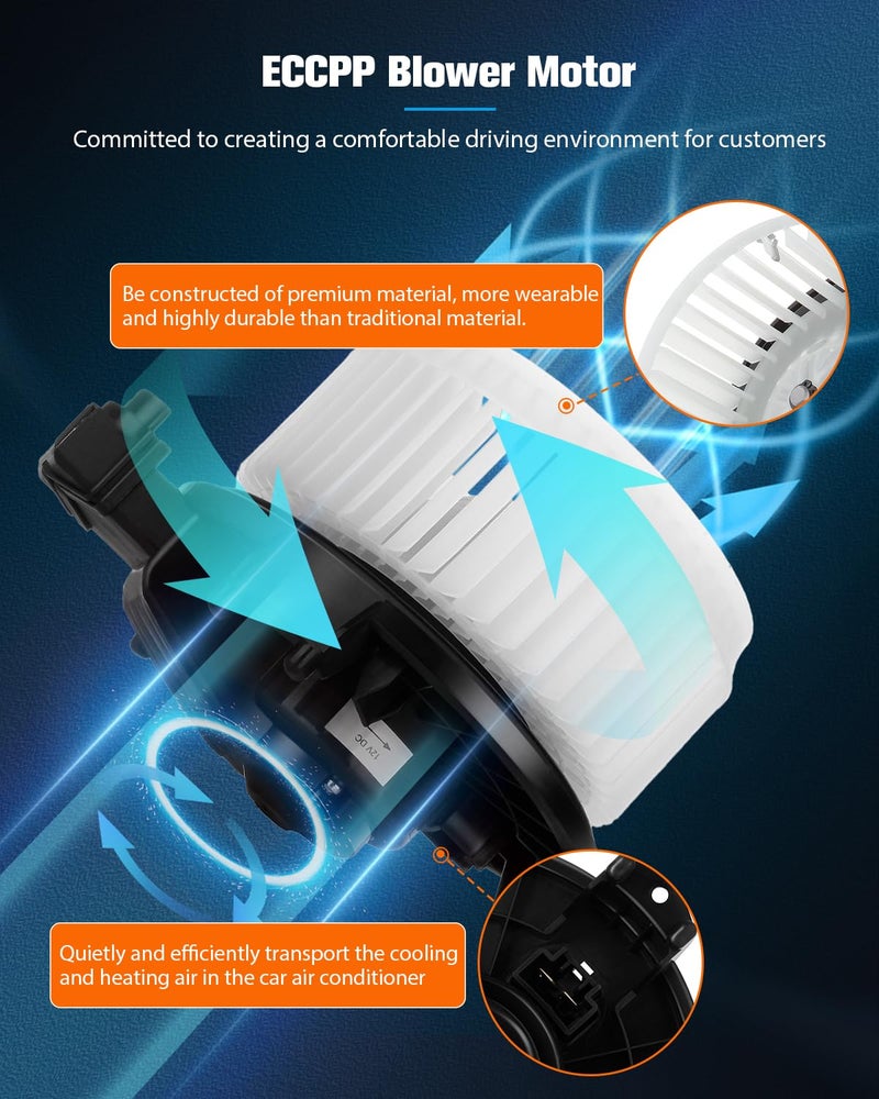 ECCPP HVAC Plastic Heater Blower Motor for Toyota RAV4, Matrix, and Corolla - Image 5