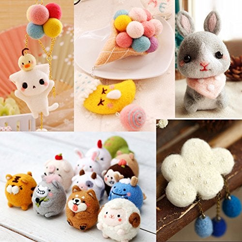 Hztyyier Wool Roving Yarn Soft Wool Fibre Felting Wool Yarn Roving for HandDIY Craft, 55g/1.94oz () - Image 3