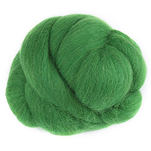 Hztyyier Wool Roving Yarn Soft Wool Fibre Felting Wool Yarn Roving for HandDIY Craft, 55g/1.94oz () - Image 4