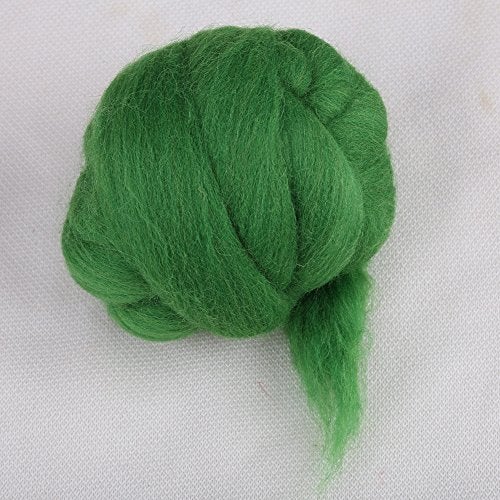Hztyyier Wool Roving Yarn Soft Wool Fibre Felting Wool Yarn Roving for HandDIY Craft, 55g/1.94oz () - Image 5