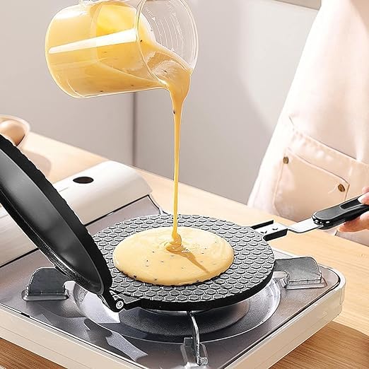 swabs Double Side Waffle Maker Pancake Crispy Cone Omelet Plates Mold for Waffle Cups Ice Cream Cone Maker for Home Kitchen Restaurant Snack Stand Cake Shop - Image 3