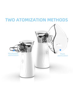 Sharpdo Ultrasonic Portable Nebulizer, USB Portable Nebulizer With Mouthpiece, Nebulizer Machine For Adults & Kids With Auto Clean, Travel, Home, Daily Use  - Image 5