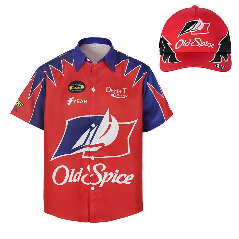 Talladga Night Ricky Bobby Short Sleeve Shirt Racing Suit Men'S Hooded Shirt Riding Suit - Image 2