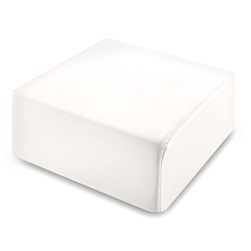 TOPPURE Cube Memory Foam Pillow 14x14x5 Large Cube Side Sleeper Pillows Cervical Neck Pillow for Travel Soft but Spportive Bed Pillow for Neck and Shouder Pain Relief White