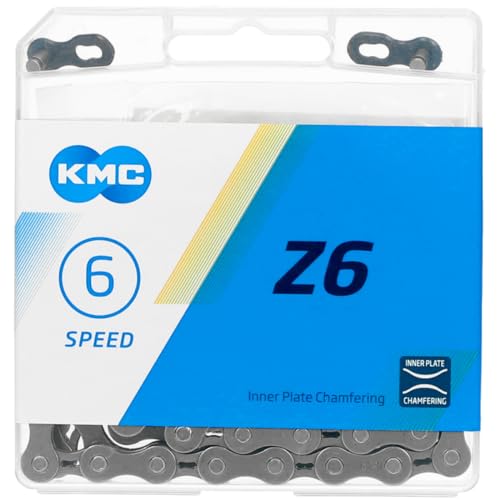 KMC Z6 5/6 Speed Chain, Grey, 114 Links - Image 2