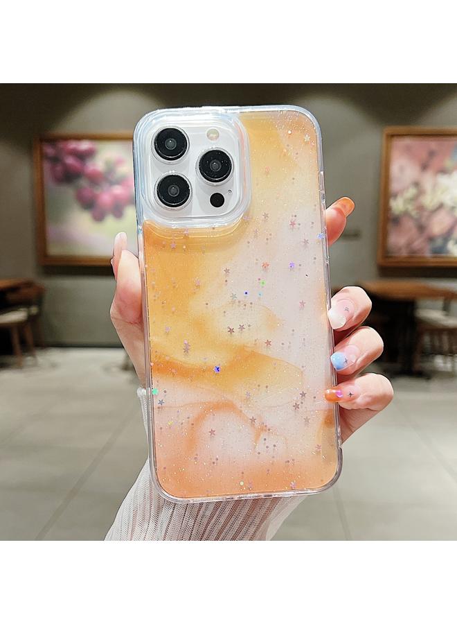 زبون جراب لهاتف iPhone 13 Pro مصنوع من مادة TPU اللامعة الملطخة بالحبر - Image 1