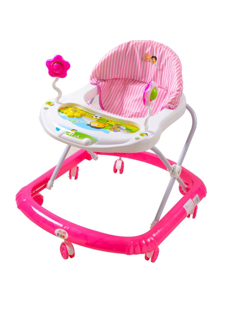 Kiko Baby Walker With Toys - Pink - Image 1