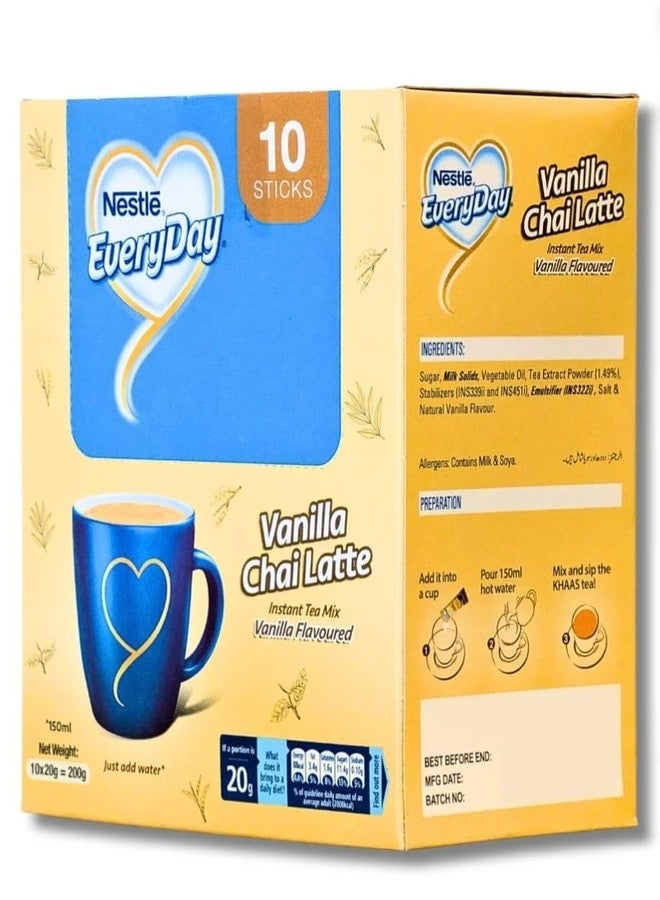 Nestle Everyday Instant tea Vanilla Chai Latte 10x20g Servings (200g Box) - Image 3