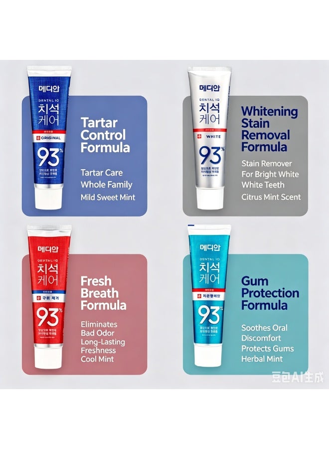 Median Advanced Tartar Toothpaste 86% Scaler Max 120gx3bottle  Amore Pacific - Image 4