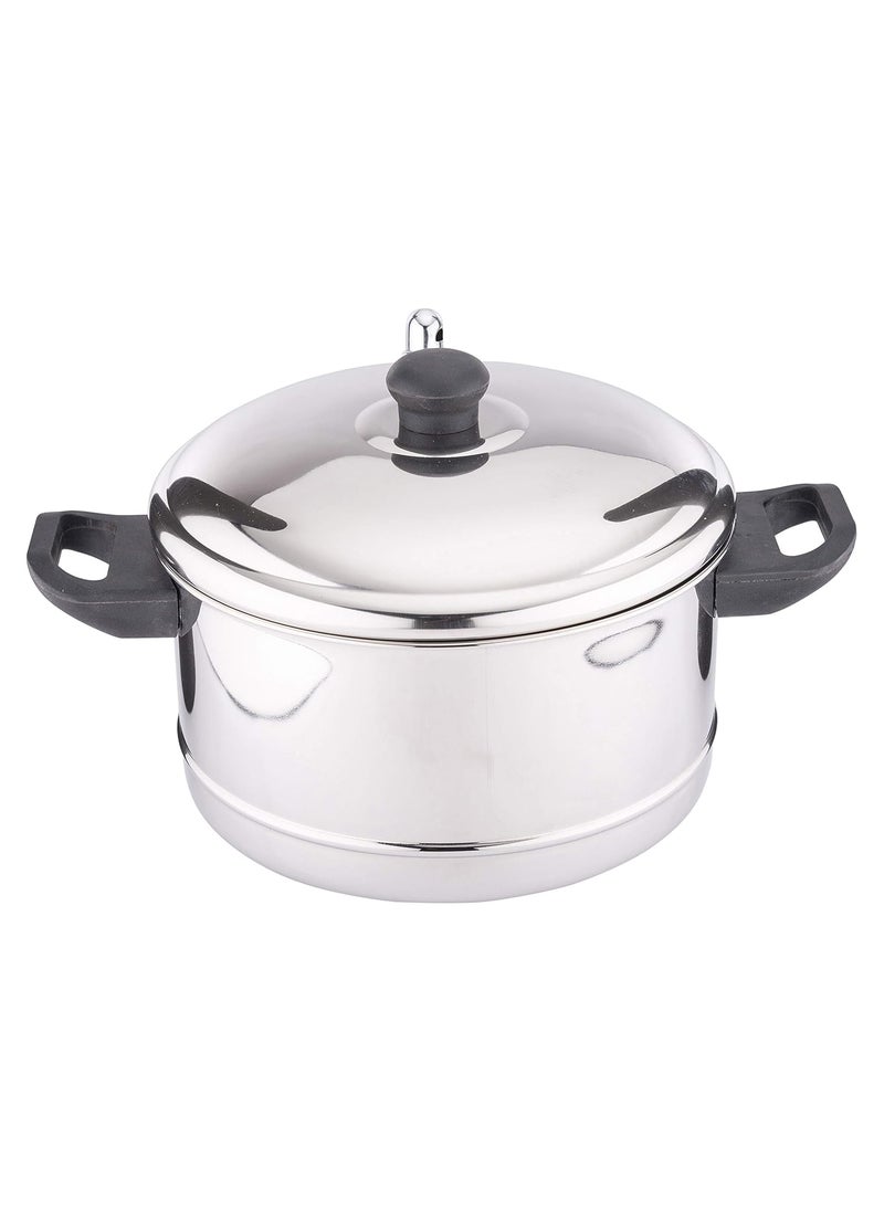 Coconut Coconut Stainless Steel Idly Cooker, 4-Piece, Silver  - Image 3