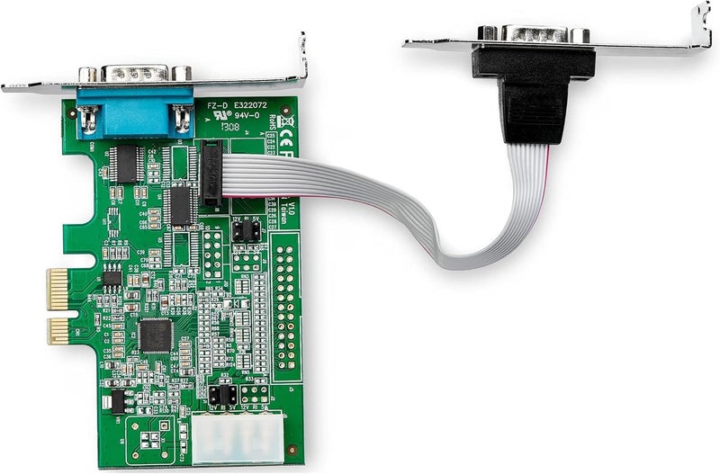 StarTech .com بطاقة محول تسلسلي RS232 بمدخل PCI Express ذو منفذين - بطاقة تحكم مضيف تسلسلي PCIe - PCIe إلى تسلسلي DB9 - 16950 UART - بطاقة توسيع منخفضة الارتفاع - ويندوز ولينكس، TAA (PEX2S953LP) - Image 5