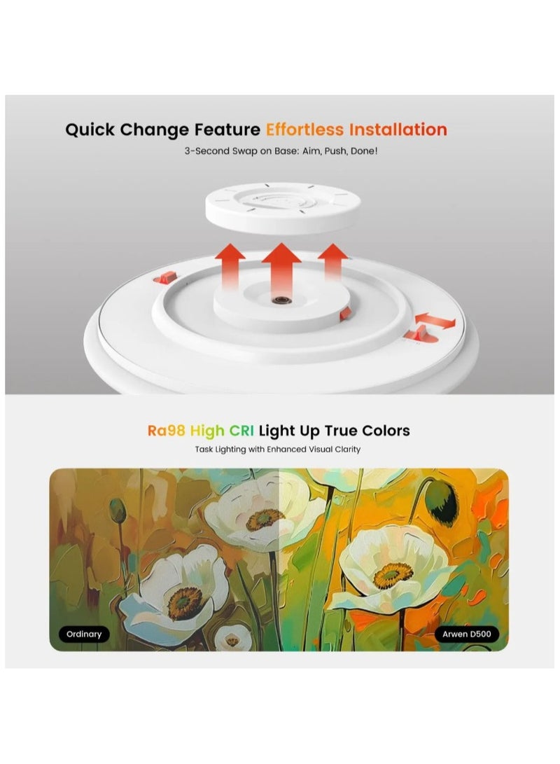 Yeelight YEELIGHT ARWEN D600 Series Smart LED Ceiling Light - RGB Full - Ra98 - 50W | White - Image 4