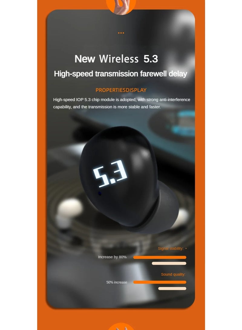 Mini portable in ear long endurance dual ear ultra-high frequency gaming noise reduction wireless Bluetooth earphones - Image 5