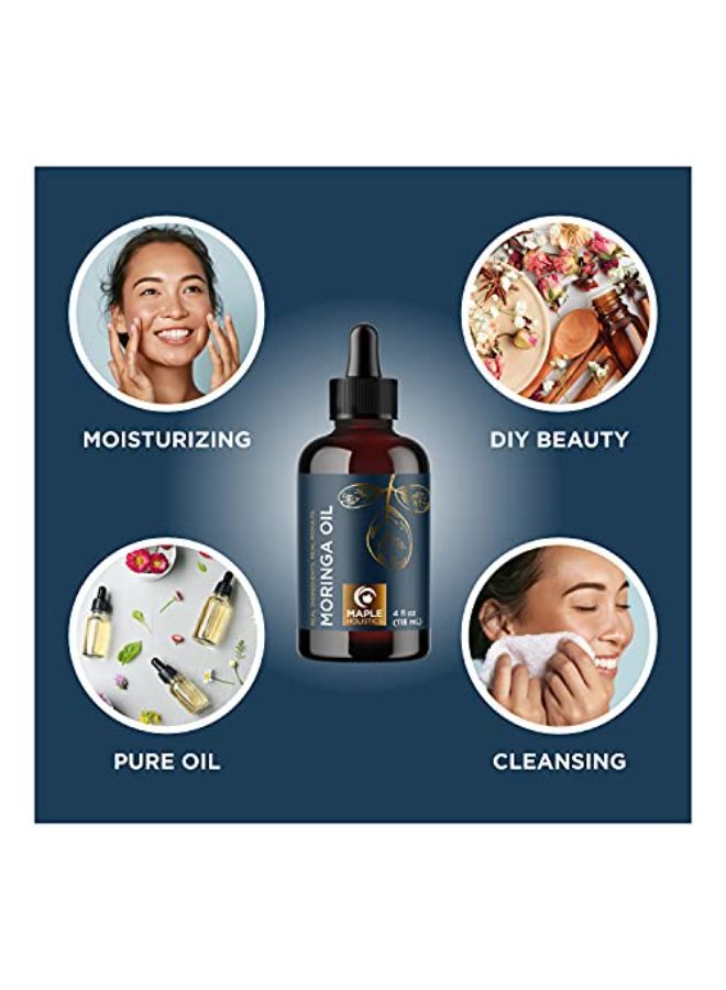 Maple Holistics Moringa Oil For Hair Skin And Nails - Highly Absorbent Moringa Oleifera Hair Oil Treatment And Anti Aging Serum For Face Care And Body Moisturizer For Dry Skin Care Plus Hydrating Serum For Hair - Image 5