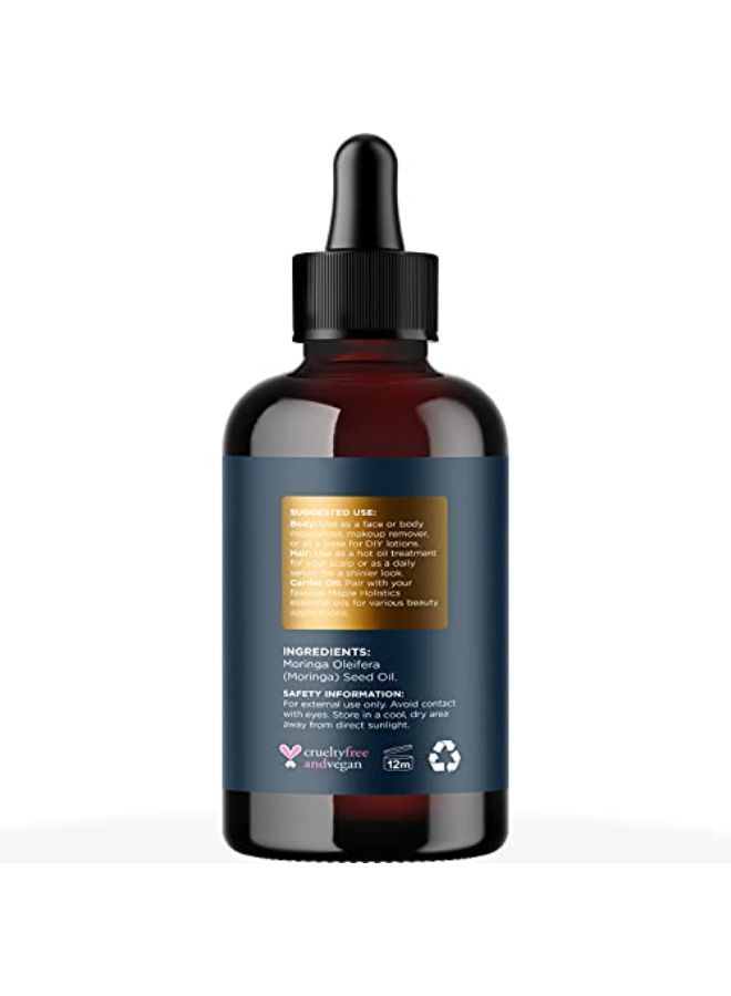 Maple Holistics Moringa Oil For Hair Skin And Nails - Highly Absorbent Moringa Oleifera Hair Oil Treatment And Anti Aging Serum For Face Care And Body Moisturizer For Dry Skin Care Plus Hydrating Serum For Hair - Image 2
