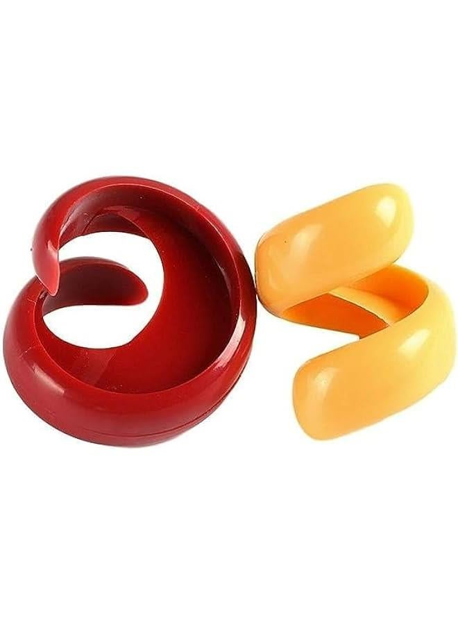 Red and Yellow Manual Fancy Sausage Cutter BBQ Hot Dog Gadget Vegetable Slicer Fruit Kitchen Utensil Practical Tool - Image 4