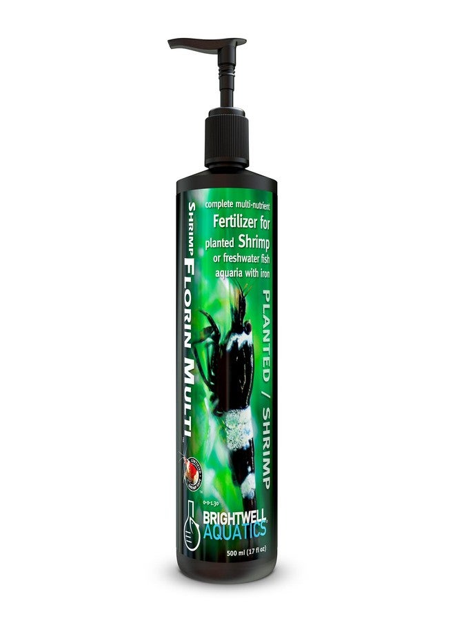 Brightwell Aquatics Shrimp FlorinMulti - Complete Plant Nutrient Supplement for Shrimp & Freshwater Aquariums - Supports Growth, Color & Health - Copper-Free, 500 ml - Image 1