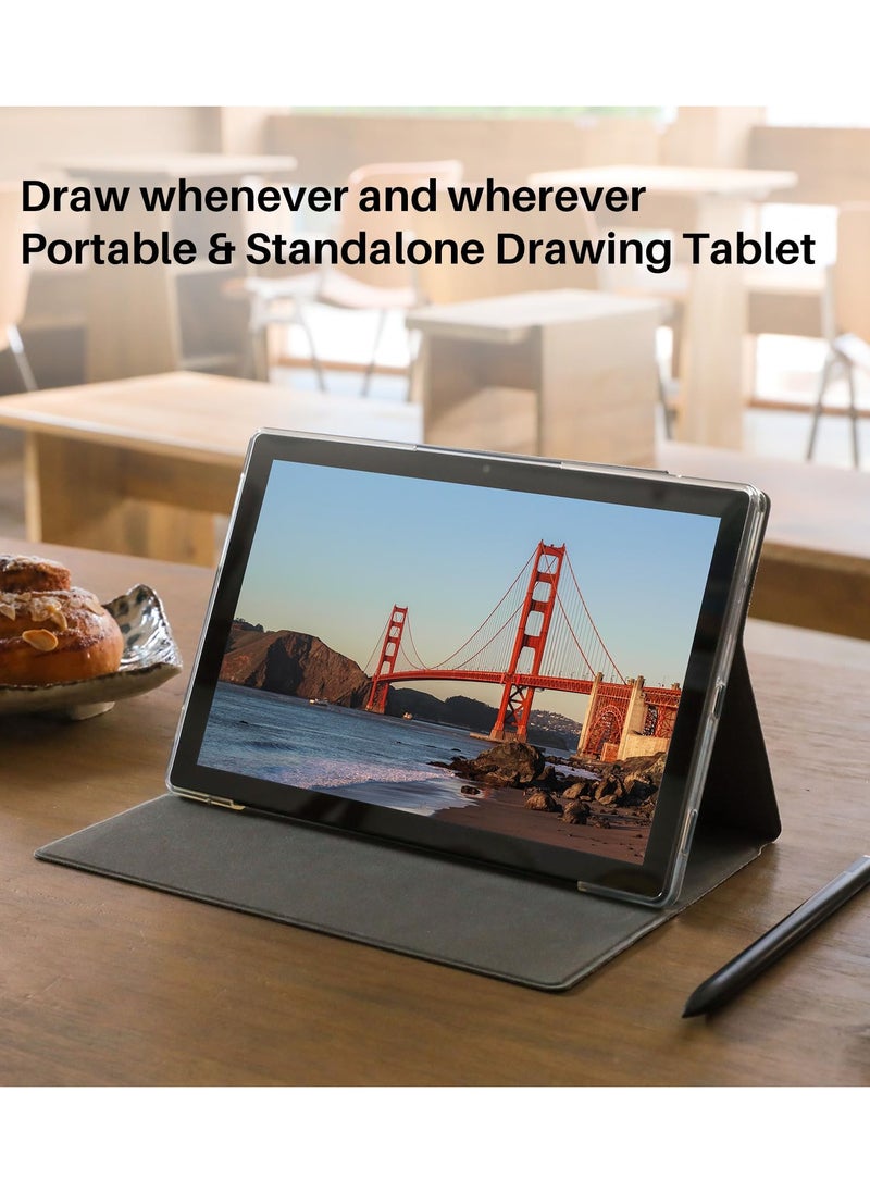 HUION - Kamvas Slate 10 Standalone Drawing Tablet No Computer Needed with Full-Laminated Screen, 10.1-inch Digital Art Tablet with 4096 Levels Stylus Pen, Android 12, 8GB+128GB for Artist Beginner - Image 1
