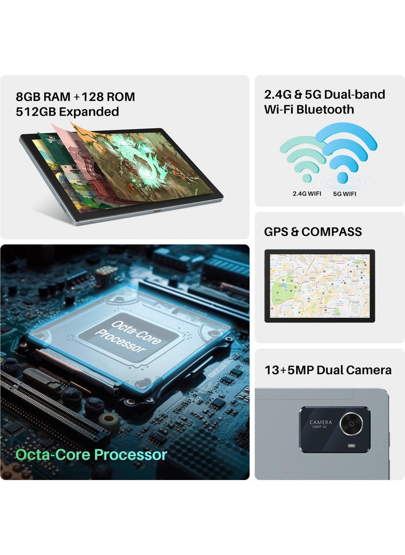 HUION - Kamvas Slate 10 Standalone Drawing Tablet No Computer Needed with Full-Laminated Screen, 10.1-inch Digital Art Tablet with 4096 Levels Stylus Pen, Android 12, 8GB+128GB for Artist Beginner - Image 1