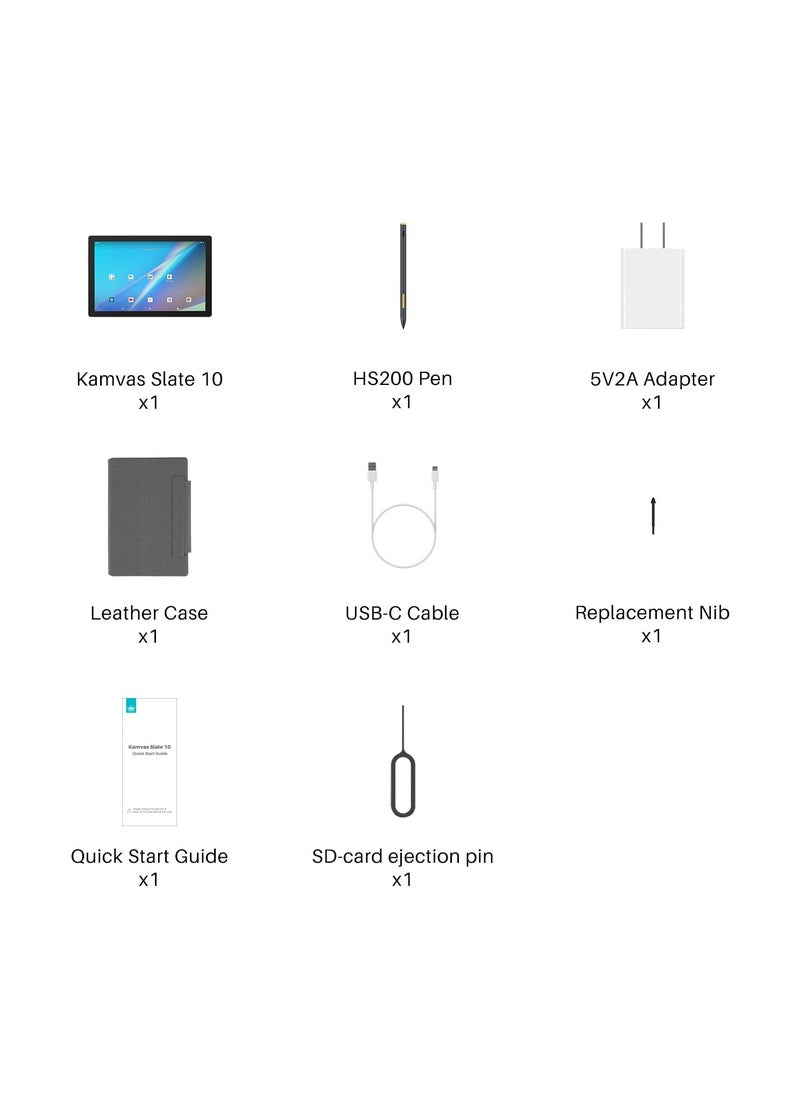 HUION - Kamvas Slate 10 Standalone Drawing Tablet No Computer Needed with Full-Laminated Screen, 10.1-inch Digital Art Tablet with 4096 Levels Stylus Pen, Android 12, 8GB+128GB for Artist Beginner - Image 1
