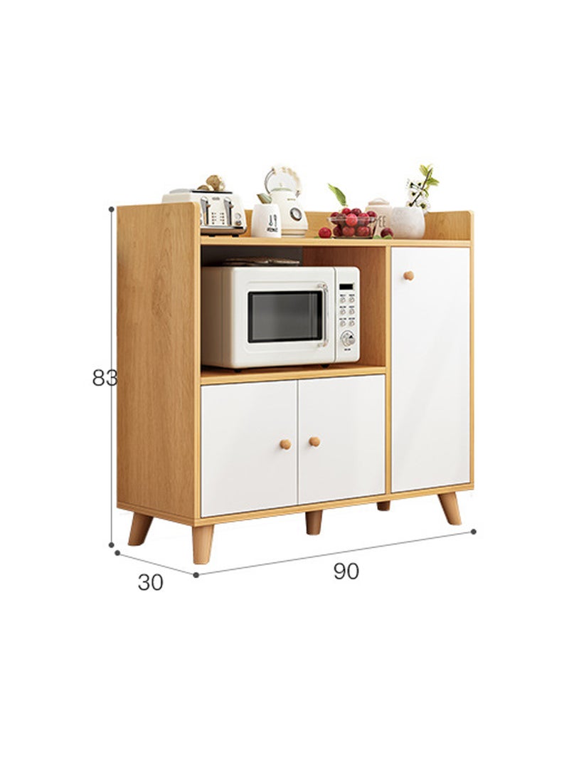 Sharpdo - Modern Simple Multifunctional Kitchen Sideboard Storage Rack with 3 Door Storage - Image 1