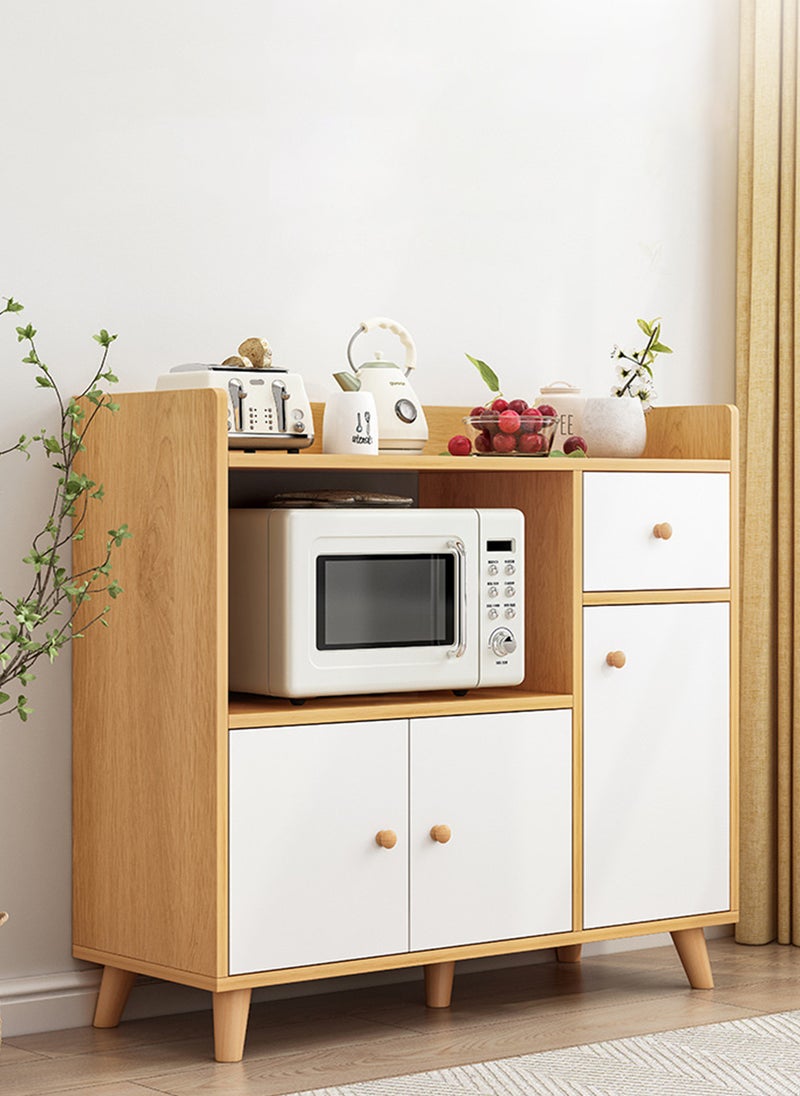 Sharpdo - Modern Simple Multifunctional Kitchen Sideboard Storage Rack with 3 Door Storage - Image 1