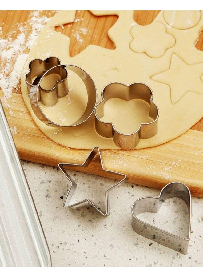 Inditradition 12 Pieces Cookie Cutter Set | 4 Different Shapes, 3 Sizes, Stainless Steel - Image 3