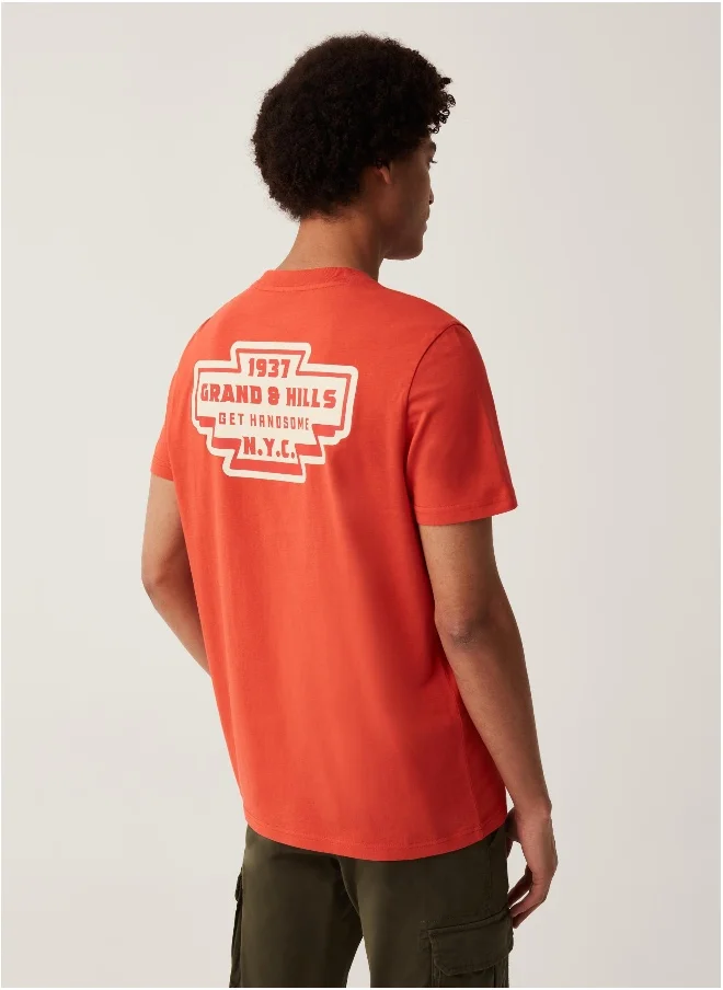 او في اس T-shirt with Grand&Hills logo print