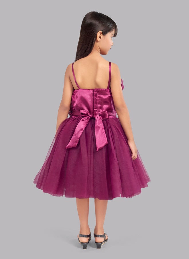 PinkChick فستان تول بوردو مزخرف للفتيات - Image 5
