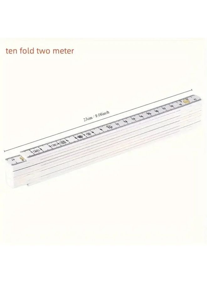 ProCraft 78 74 Inch Fiberglass Folding Ruler 10 Locking Clips Dual Scale Inch Cm 90 Degree Angle Measurement - Image 4