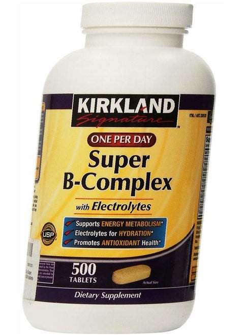 SIGNATURE One Per Day Super B-Complex with Electrolytes,Tablet, 1000 Count (Pack of 2)