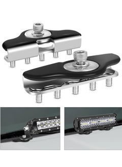 KASTWAVE 2PCS Hood Mount Ditch Light Brackets LED Light Bar Brackets Universal Pillar Hood led Driving Light bar Mount Brackets Clamp Holder Light Pods for Truck Ford Jeep Toyota SUV UTV  - Image 1