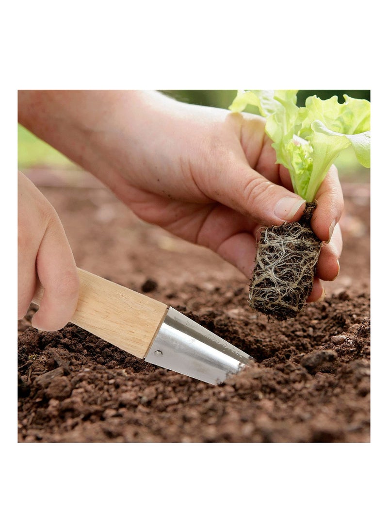 NIBEMINENT Two 11-Inch Stainless Steel Manual Planters Garden Tools Transplanting Plants Planting Bulbs Digging Gardening  - Image 5