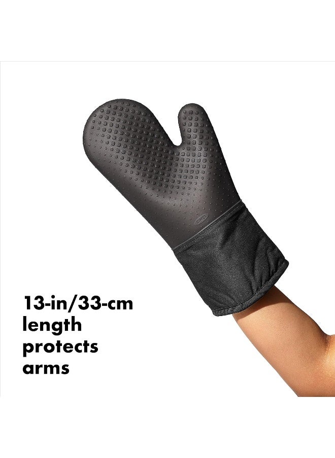OXO Good Grips Silicone Oven Mitt Black  - Image 4