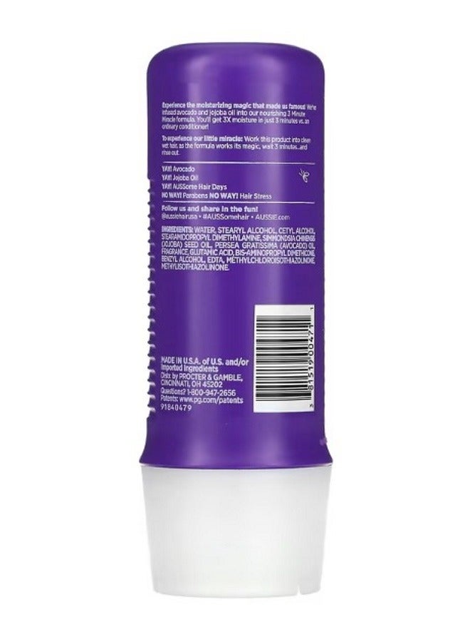 Aussie بلسم عميق مرطب معجزة 3 دقائق مع زيت الأفوكادو وزيت الجوجوبا 8 أونصة سائلة 236 مل - Image 2