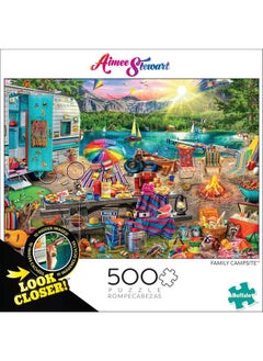 Buffalo Games Aimee Stewart Family Campsite 500 Piece Jigsaw Puzzle With Hidden Images  - Image 3