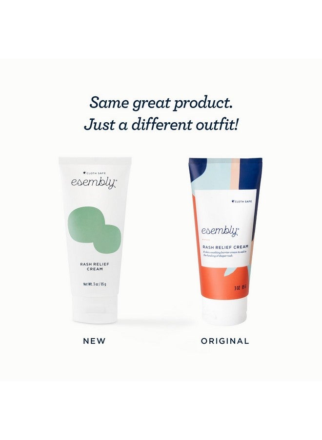 Esembly Rash Relief Cream, Organic and Cloth Friendly Zinc Oxide Barrier Cream, Soothes and Heals Diaper Rash, Natural Aid for Baby Bottom Discomfort, 3oz - Image 2