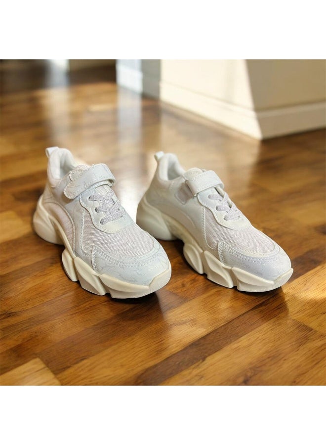 كوتشي أطفال خفيف بنعل سميك، برباط لاصق وخامة متنفّسة للاستخدام اليومي - Image 1