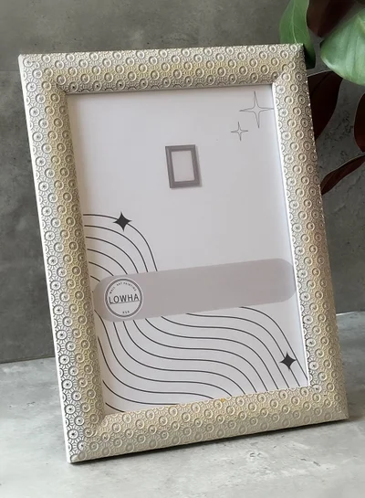 LOWHA Ornate Tabletop Picture Photo Frame with MDF Backing Includes Built-in Stand and Acrylic Front