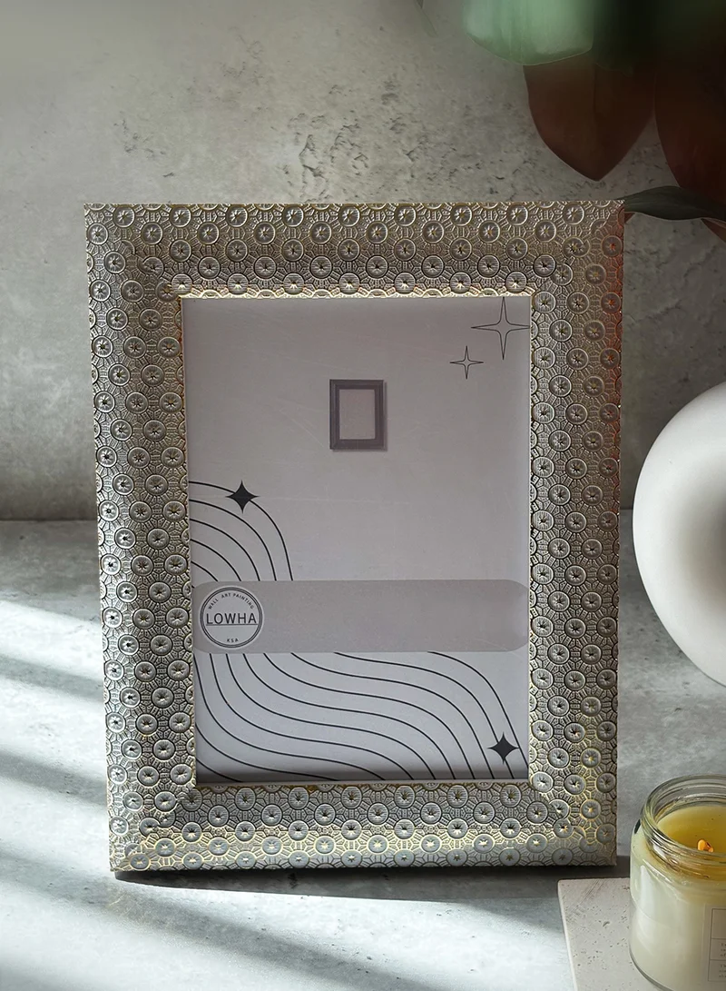 LOWHA Ornate Tabletop Picture Photo Frame with MDF Backing Includes Built-in Stand and Acrylic Front