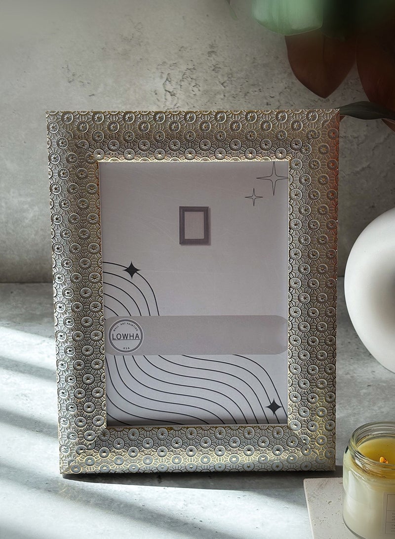 LOWHA Ornate Tabletop Picture Photo Frame with MDF Backing Includes Built-in Stand and Acrylic Front  - Image 4