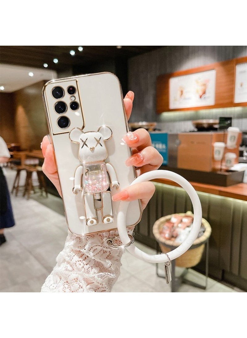 TahTicMer Xiaomi Redmi Note 9s Compatible Case Baby Ring Hidden Stand Silicone Holder Foldable Laser TPU  - Image 2
