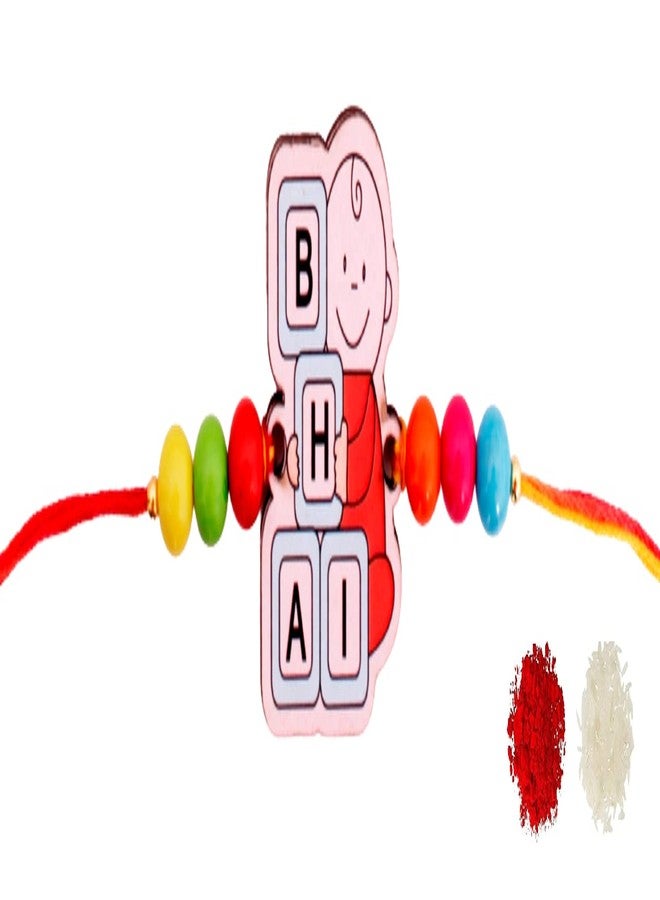 VR Creatives Rakhi for Kids Cartoons Carectores Bal Ganesha/Lord Ganesh With Tika set Rakhi For Kids 101 (Baby Brother) - Image 2