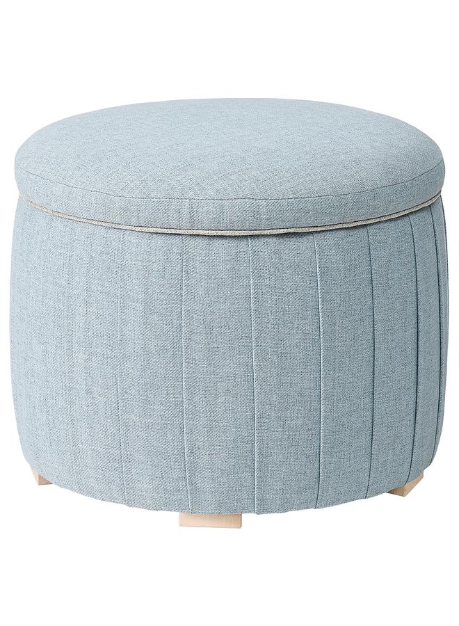 Zaboon Pouffe, With Storage/Kilanda Light Blue - Image 1